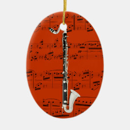 Versiering - Massaal Clarinet - Kies uw kleur Keramisch Ornament