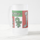 versiering matglas bierpul (Voorkant links)