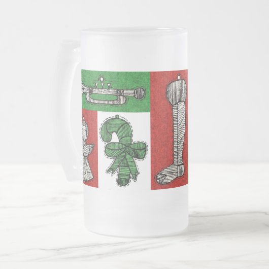 versiering matglas bierpul (Voorkant links)