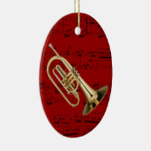 Versiering - Mellophone - Kies uw kleur Keramisch Ornament (Rechts)