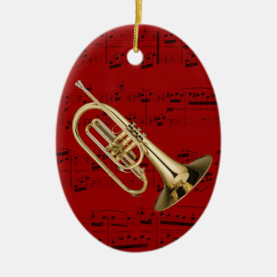Versiering - Mellophone - Kies uw kleur Keramisch Ornament