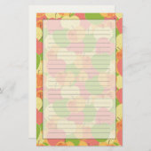 Versiering met appels briefpapier (Voorkant / Achterkant)