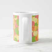 Versiering met appels grote koffiekop (Achterkant)