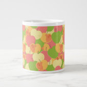 Versiering met appels grote koffiekop (Voorkant)