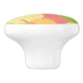 Versiering met appels keramische knop (Zijkant)