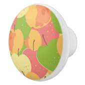 Versiering met appels keramische knop (Rechts)