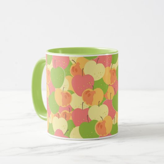 Versiering met appels mok (Voorkant links)