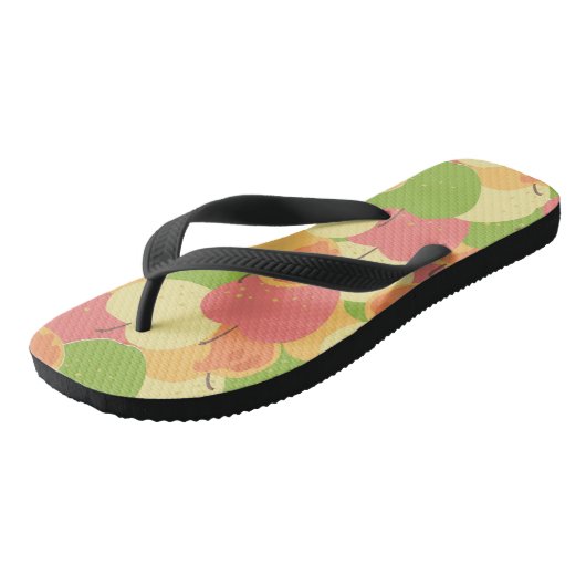 Versiering met appels teenslippers (Schuin)