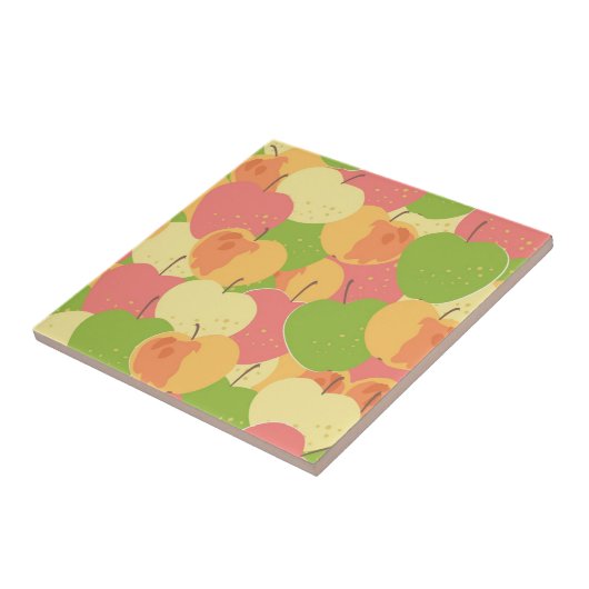 Versiering met appels tegeltje (Zijkant)