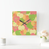 Versiering met appels vierkante klok (Huis)