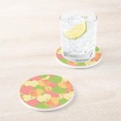 Versiering met appels zandsteen onderzetter (Zijkant)