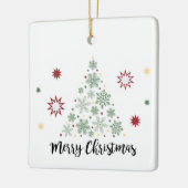 Versiering met de zoete kerstboom keramisch ornament (Links)