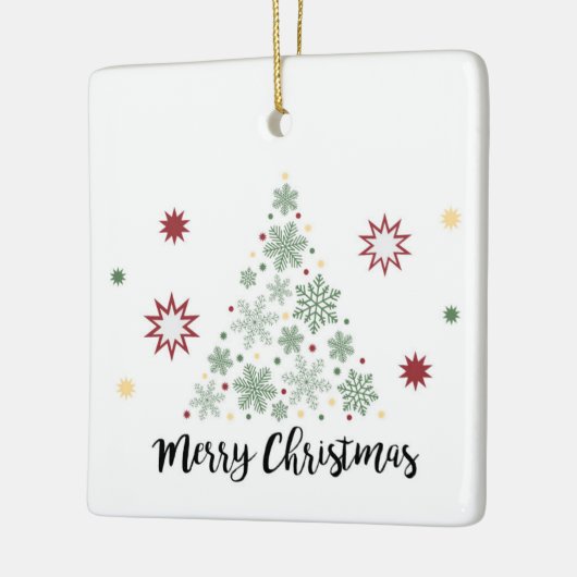 Versiering met de zoete kerstboom keramisch ornament (Links)