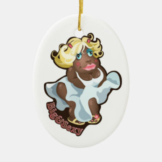 Versiering met een grappig hippo-karakter. keramisch ornament