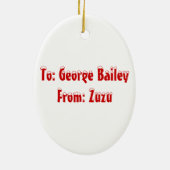  versiering met kerstlampjes keramisch ornament (Achterkant)