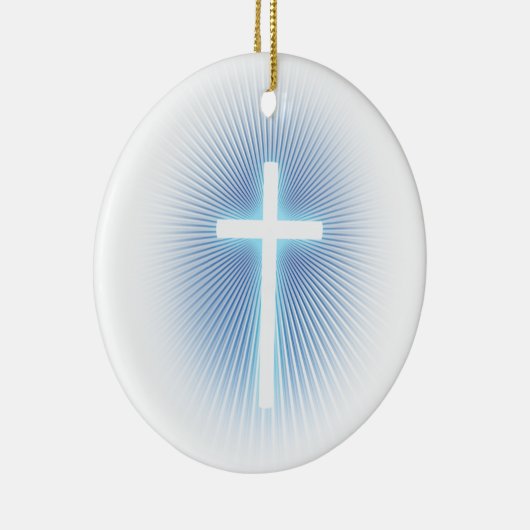 Versiering met kruis keramisch ornament (Rechts)