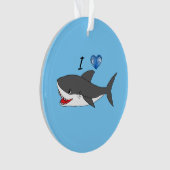 Versiering met schattig ontwerp van haaien ornament (voorkant)