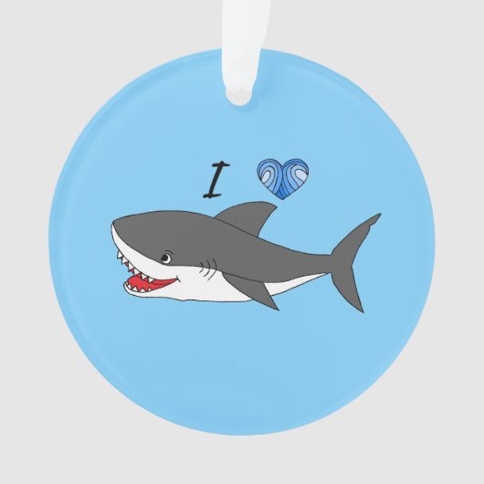 Versiering met schattig ontwerp van haaien ornament (voorkant)