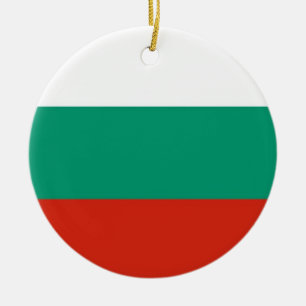 Versiering met vlag van Bulgarije Keramisch Ornament