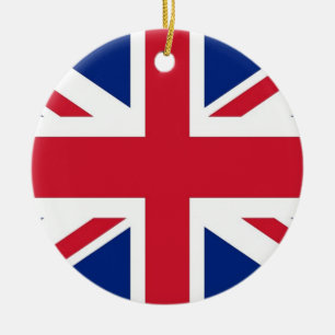 Versiering met vlag van het Verenigd Koninkrijk Keramisch Ornament