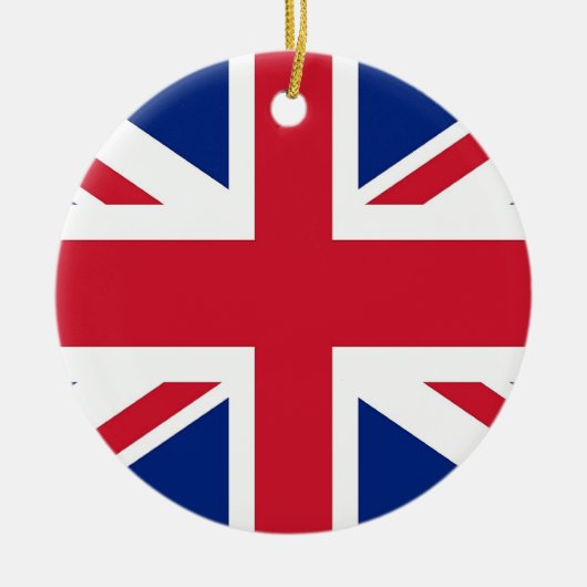 Versiering met vlag van het Verenigd Koninkrijk Keramisch Ornament (Voorkant)