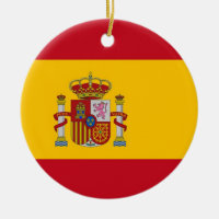 Versiering met vlag van Spanje