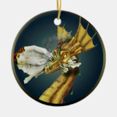 Versiering - Mijn draak op mijn thuiswerk Keramisch Ornament (Voorkant)