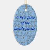 Versiering - Nieuw stuk van het familiepuzzel (bla Keramisch Ornament (Rechts)