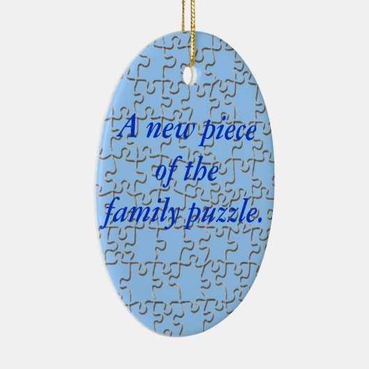 Versiering - Nieuw stuk van het familiepuzzel (bla Keramisch Ornament (Rechts)