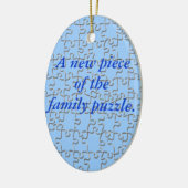 Versiering - Nieuw stuk van het familiepuzzel (bla Keramisch Ornament (Links)