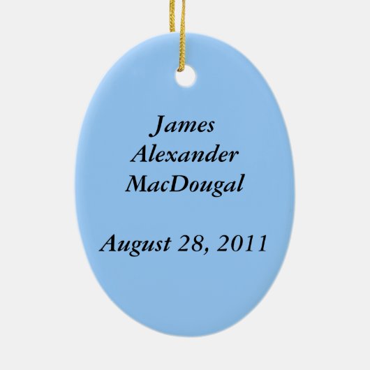 Versiering - Nieuw stuk van het familiepuzzel (bla Keramisch Ornament (Achterkant)