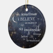 Versiering onmogelijke dingen keramisch ornament (Links)