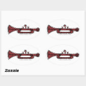  versiering ovale sticker (Vel)