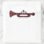  versiering ovale sticker (Tas)