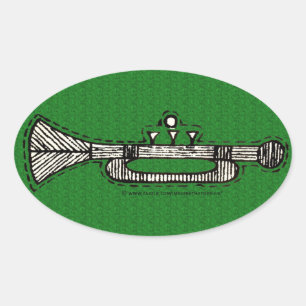  versiering ovale sticker