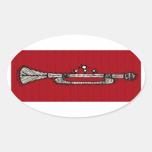  versiering ovale sticker