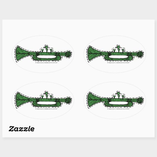  versiering ovale sticker (Vel)