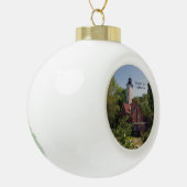 Versiering presque Isle Lighthouse Erie Keramische Bal Ornament (Links)