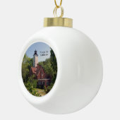 Versiering presque Isle Lighthouse Erie Keramische Bal Ornament (Rechts)