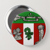  versiering ronde button 4,0 cm (Voorkant /achterkant)