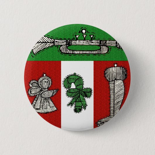  versiering ronde button 5,7 cm (Voorkant)