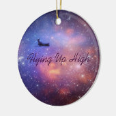 Versiering ruimtevliegtuig keramisch ornament (Links)