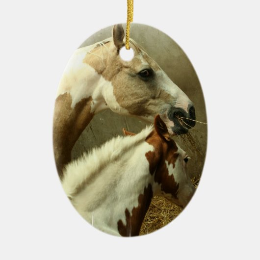 Versiering schilderpaard keramisch ornament (Voorkant)