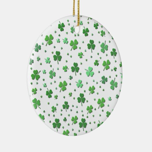 Versiering - Showers of Shamrocks - St Patrick's D Keramisch Ornament (Rechts)