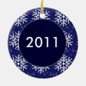 Versiering - Siamese kerstkatten Keramisch Ornament (Achterkant)