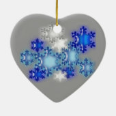 Versiering - Sneeuwvlokken 20xx Keramisch Ornament (Achterkant)