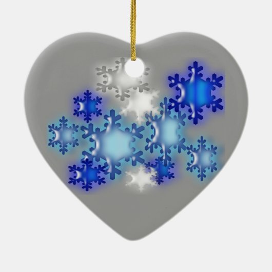 Versiering - Sneeuwvlokken 20xx Keramisch Ornament (Achterkant)