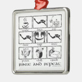 Versiering spoelen en herhalen metalen ornament (Links)