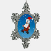 versiering tin sneeuwvlok ornament (Links)