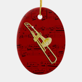 Versiering - Trombone (klep) - Kies uw kleur Keramisch Ornament